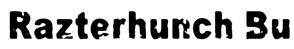 Razterhunch Burn font preview